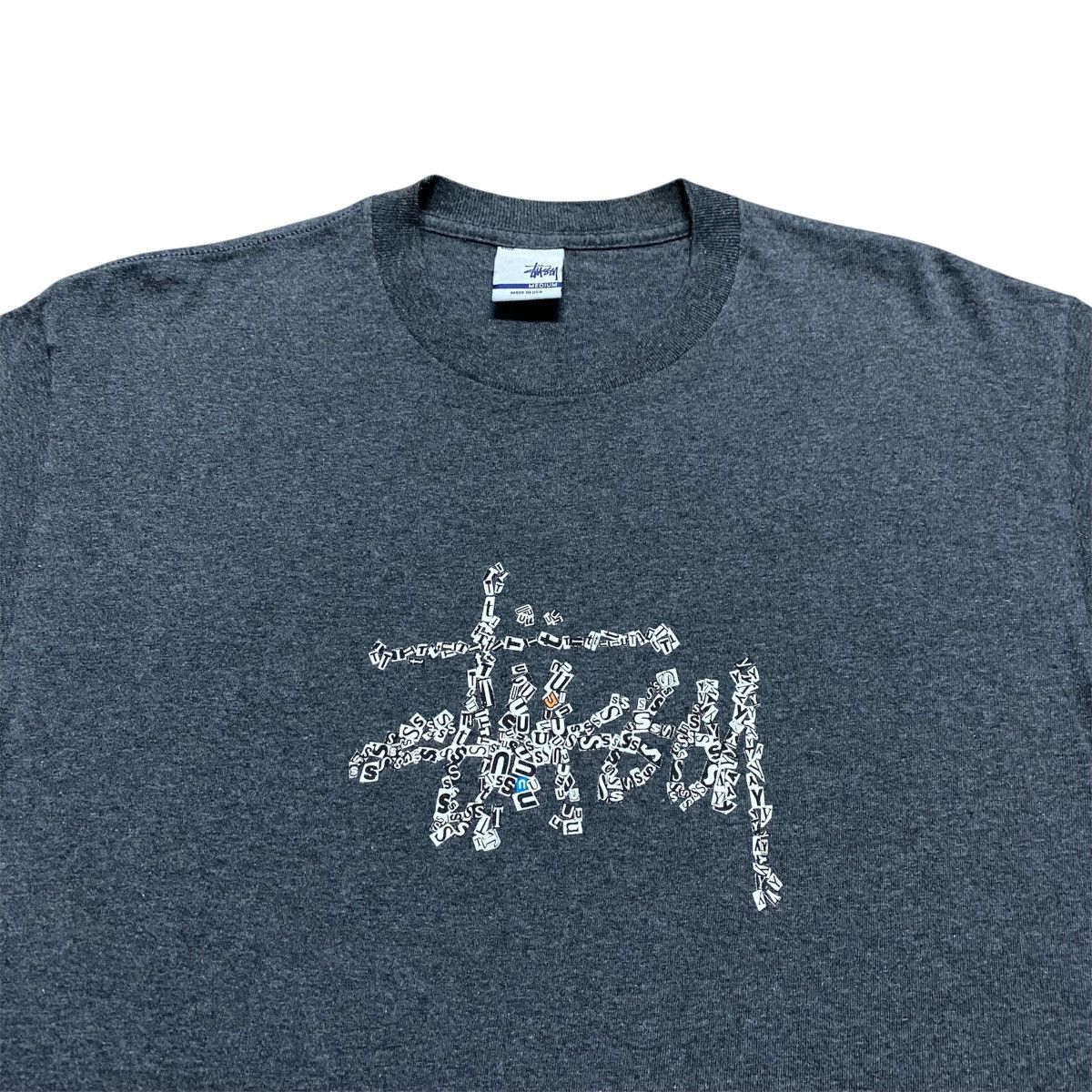 Stussy Rare‼️🔥Vintage 90s Stussy Cut & Paste Design SpellOut T-Shirt Size US S / EU 44-46 / 1 - 3 Thumbnail
