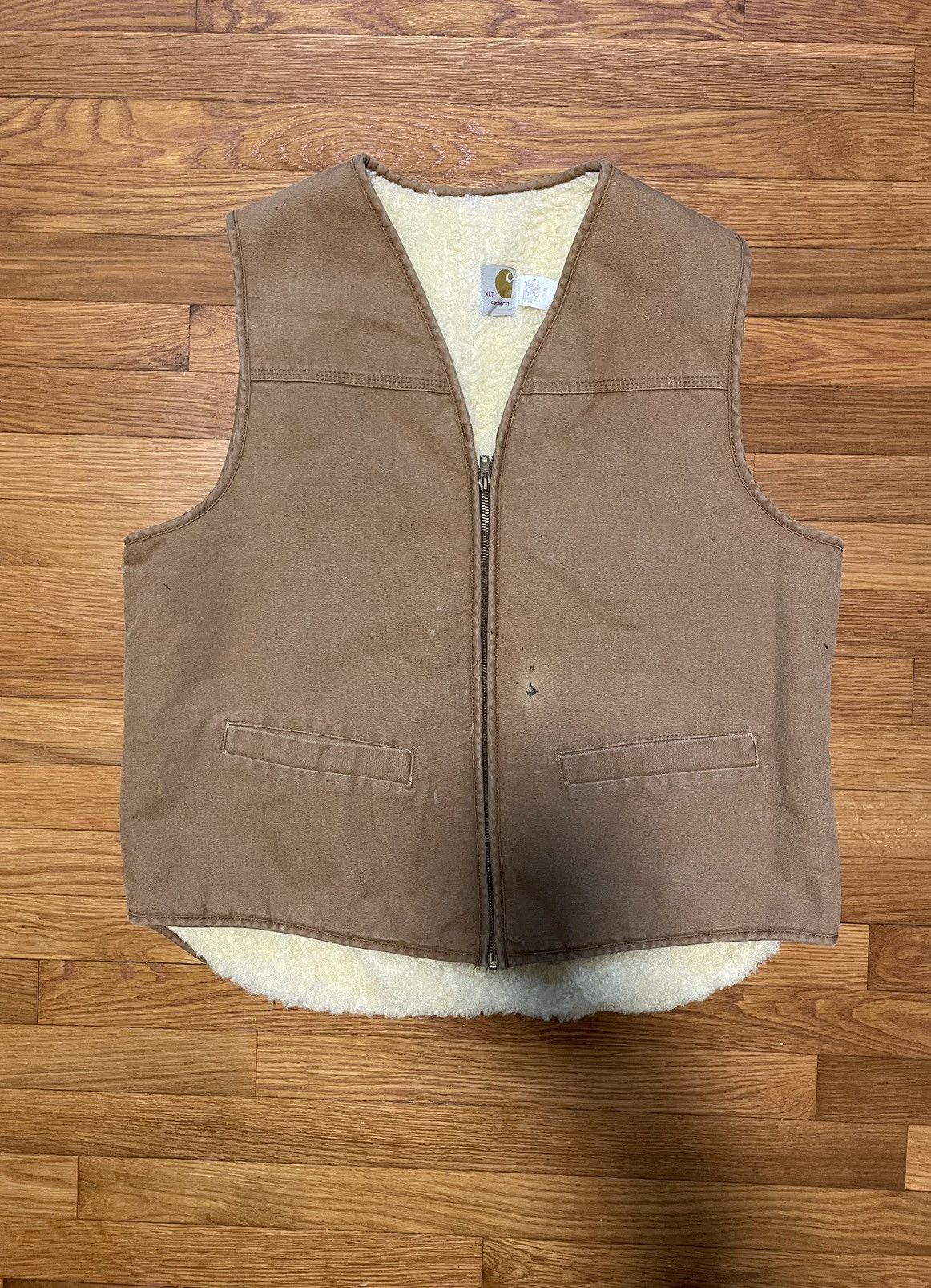 Carhartt Vintage Carhartt Sherpa-Lined Vest Size US XL / EU 56 / 4 - 2 Thumbnail