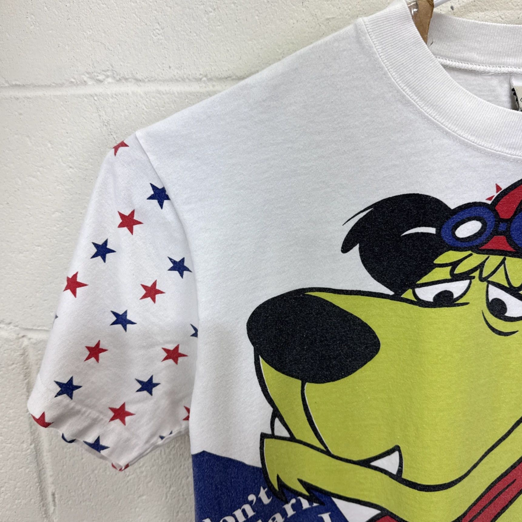 Vintage VINTAGE Wacky Racing Muttley Cartoon T-Shirt Men Large White 90s Hanna Barbera Retro Graphics Size US L / EU 52-54 / 3 - 6 Thumbnail
