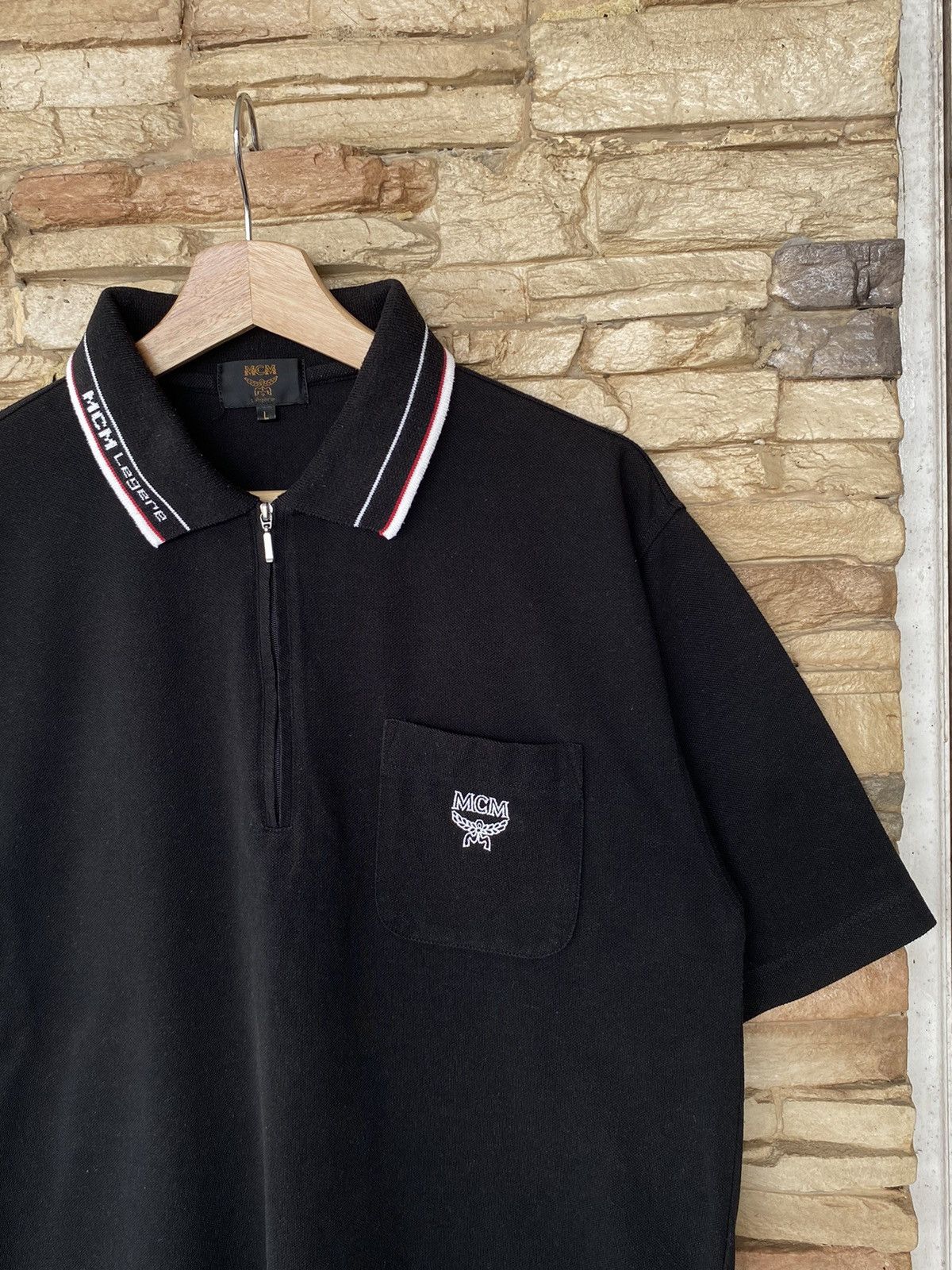 Vintage Vintage MCM Legere Halfzipper Polos Size US L / EU 52-54 / 3 - 7 Thumbnail