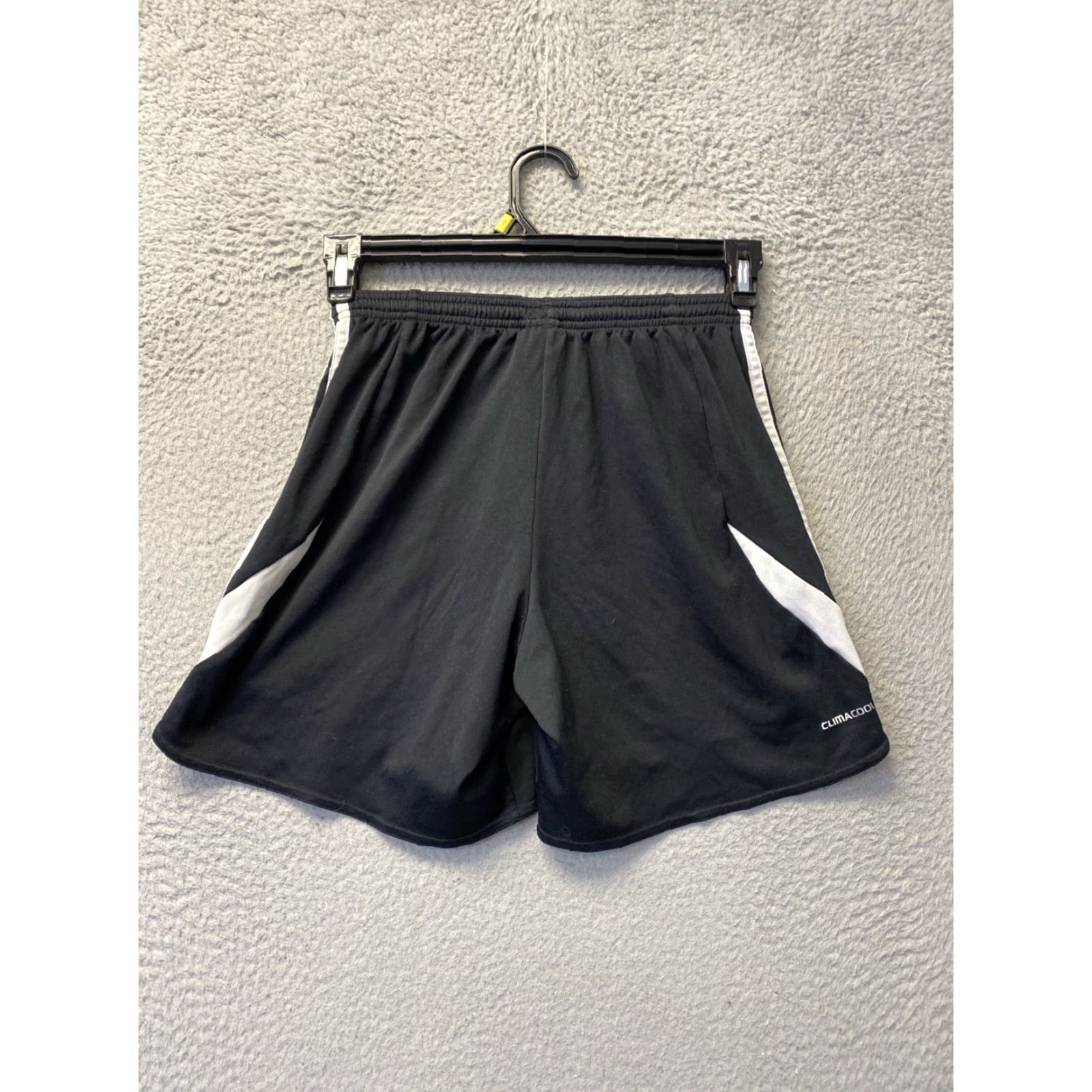 Adidas ADIDAS Athletic Shorts Teens S Black Elastic Waist Polyester 26-28 inches Boys Girls 94-58 Size US 26 / EU 42 - 7 Thumbnail