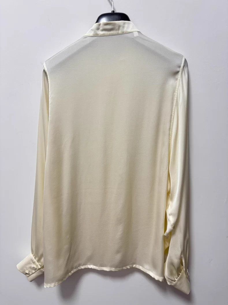 Saint Laurent Paris Saint Laurent Paris size 37 23ss Show Pleated Henley Neck Size US M / EU 48-50 / 2 - 2 Thumbnail