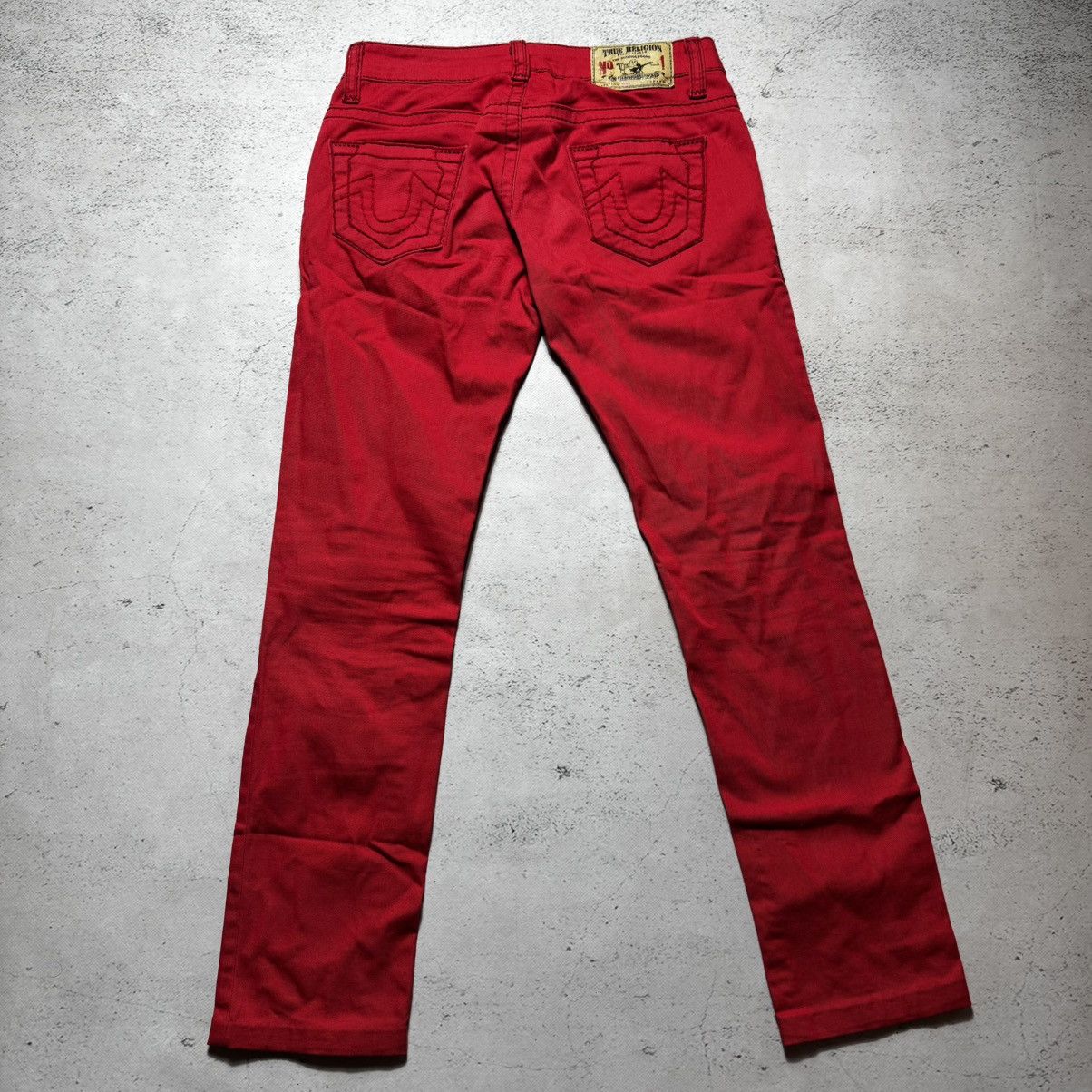 True Religion 🔥rare🔥true religion billy red jeans avant garde y2k Size 30" / US 8 / IT 44 - 1 Thumbnail