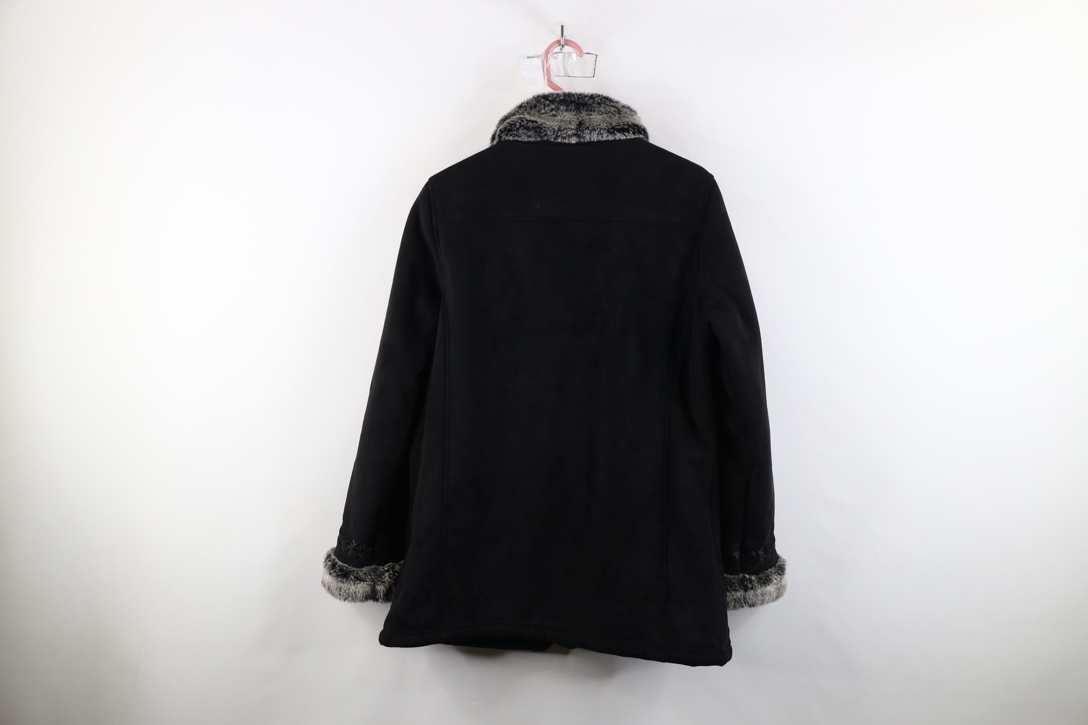 L.L. Bean × Vintage Vintage LL Bean Flower Pennylane Plush Jacket Black Size M / US 6-8 / IT 42-44 - 15 Thumbnail