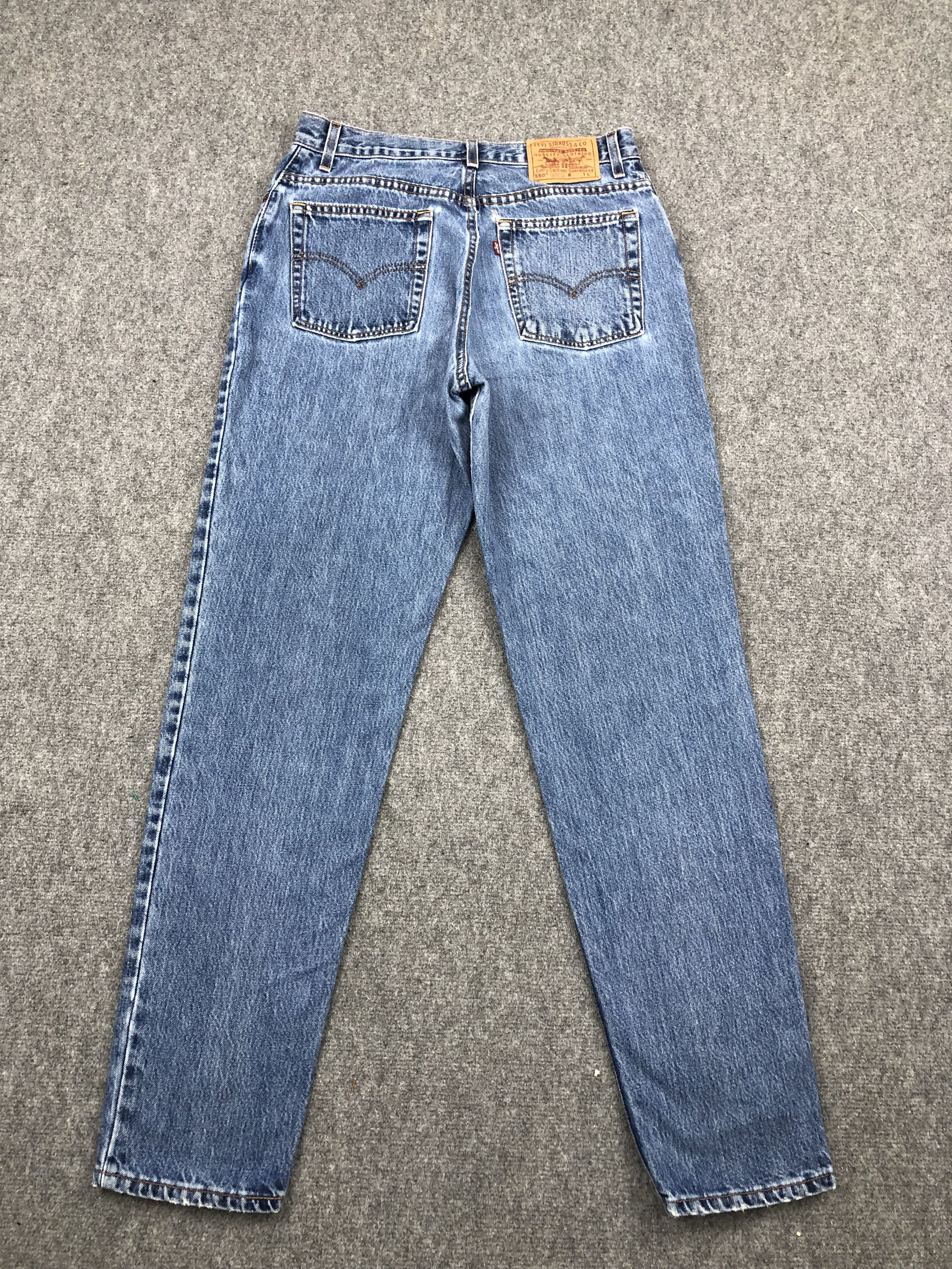 Levi's Vintage 90s Levis 550 Light Blue Jeans DP1682 Size US 31 - 3 Thumbnail