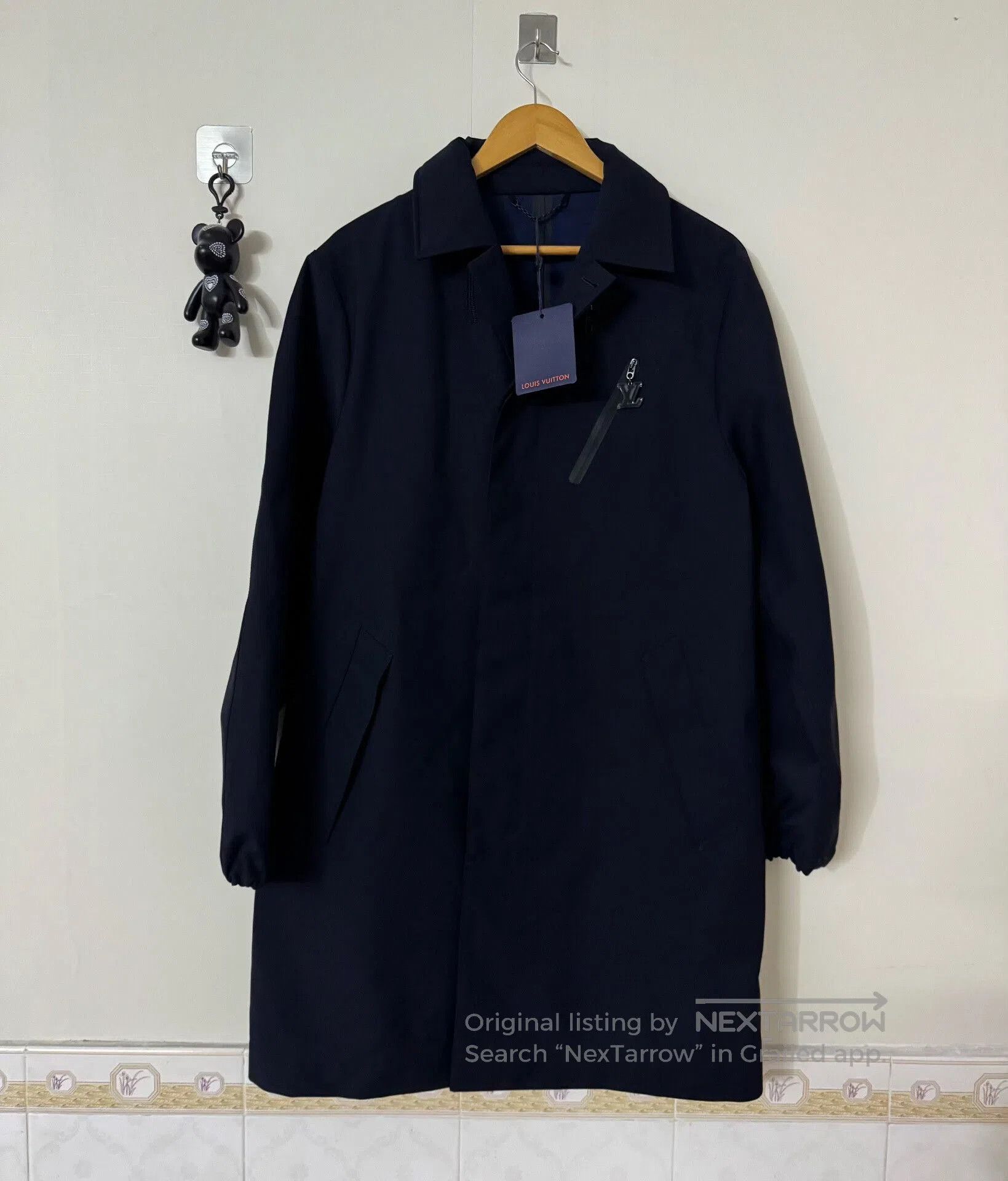 Louis Vuitton lv technical wool raincoat long coat. Size US L / EU 52-54 / 3 - 1 Thumbnail