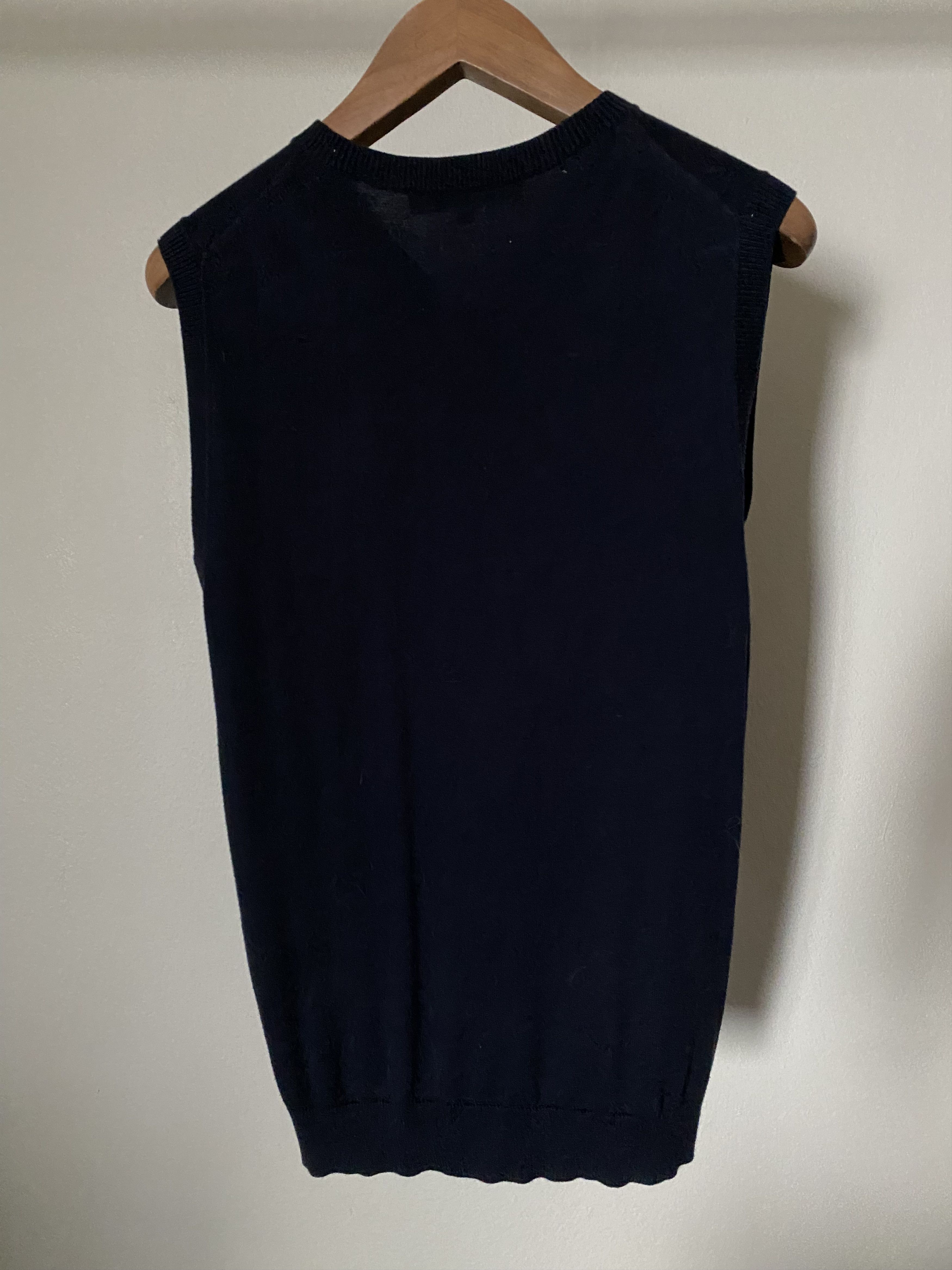 Raf Simons SS2007 Navy Knit Vest Size US S / EU 44-46 / 1 - 4 Thumbnail