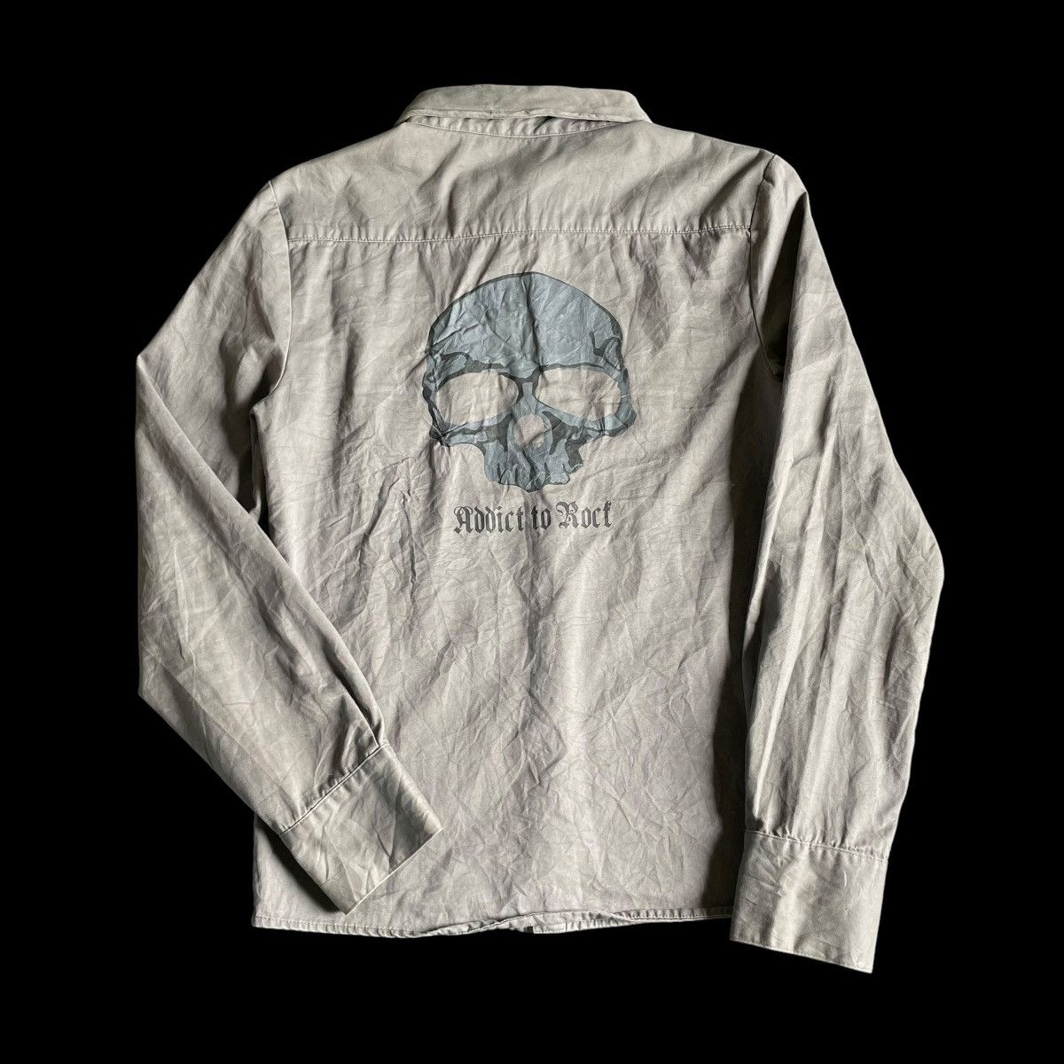 Hysteric Glamour 🇯🇵 LAGUST SKULL ADDICT TO ROCK PUNK BUTTON UP WORKSHIRT Size US M / EU 48-50 / 2 - 1 Thumbnail