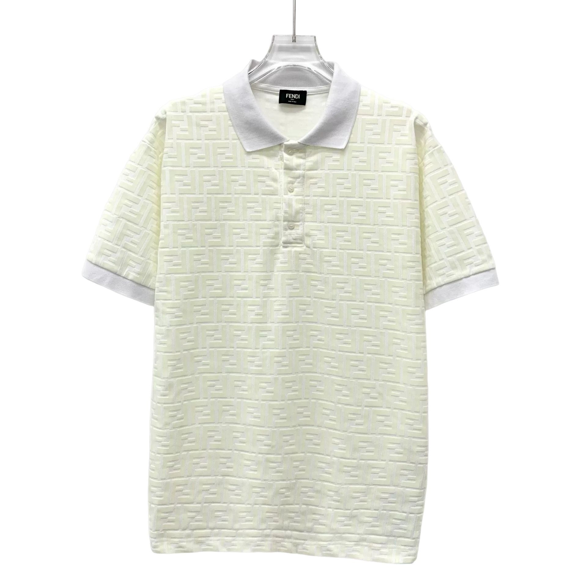 Fendi Fendi Logo Monogram Cotton Polo Shirt M Size US M / EU 48-50 / 2 - 1 Thumbnail