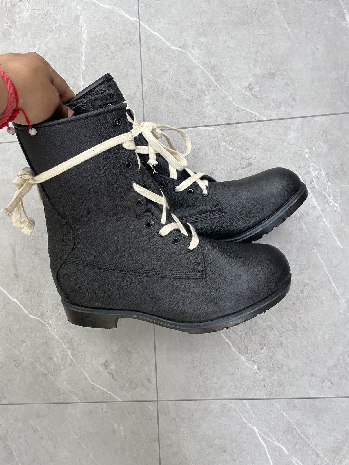Vintage Rare 80/90s Military Leather Combat Boots Size US 13 / EU 46 - 8 Thumbnail