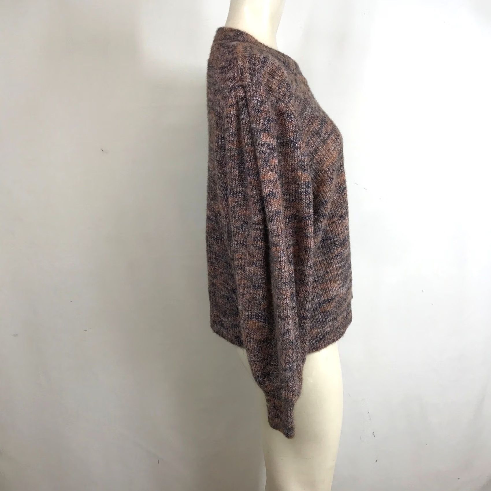 Madewell Madewell Marled Knit Balloon Sleeve Pullover Pink XL Cozy Casual Sweater Size XL / US 12-14 / IT 48-50 - 4 Thumbnail