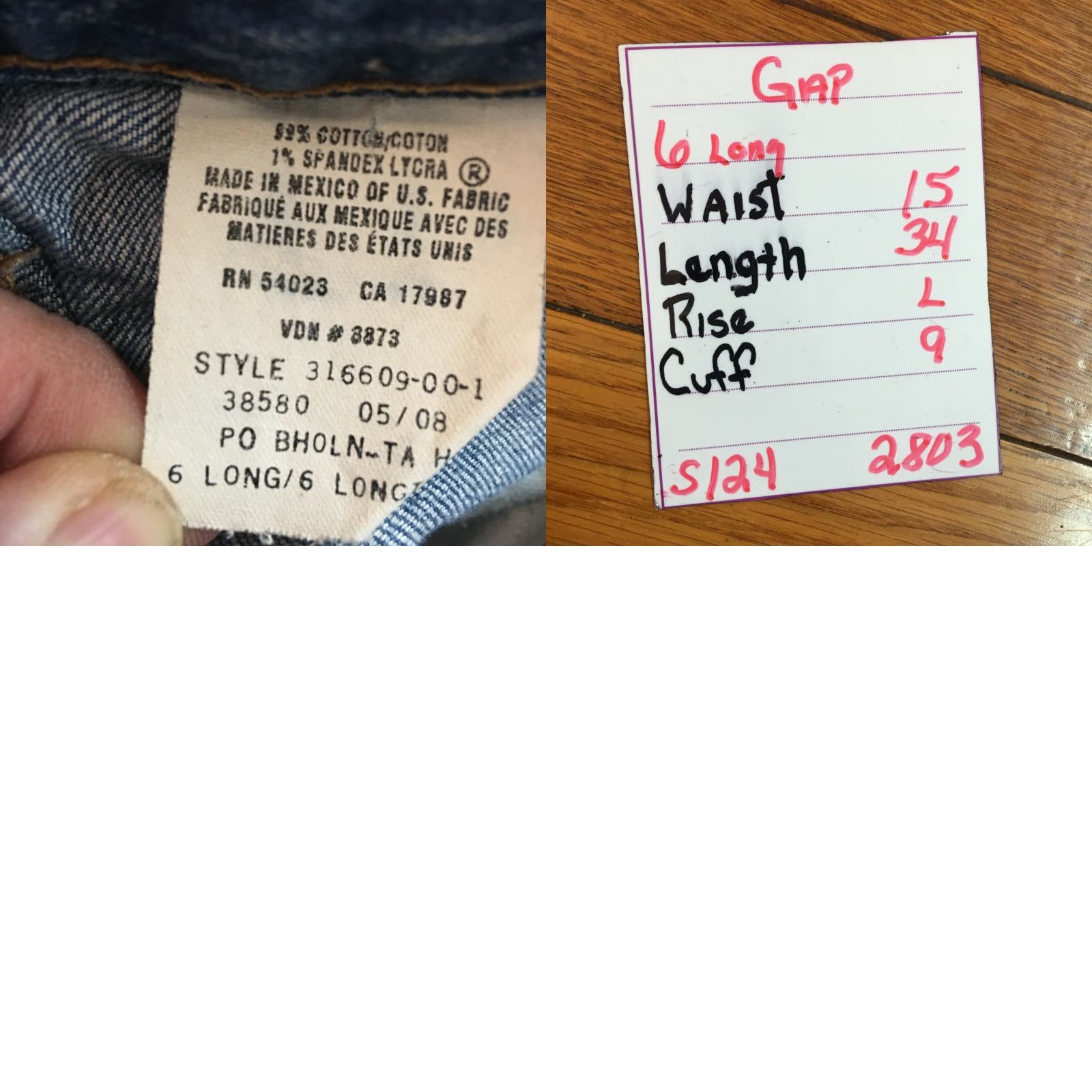Gap Gap Jeans Women Flared Casual Denim Blue Size 6 Long Low Rise Size 28" / US 6 / IT 42 - 8 Thumbnail