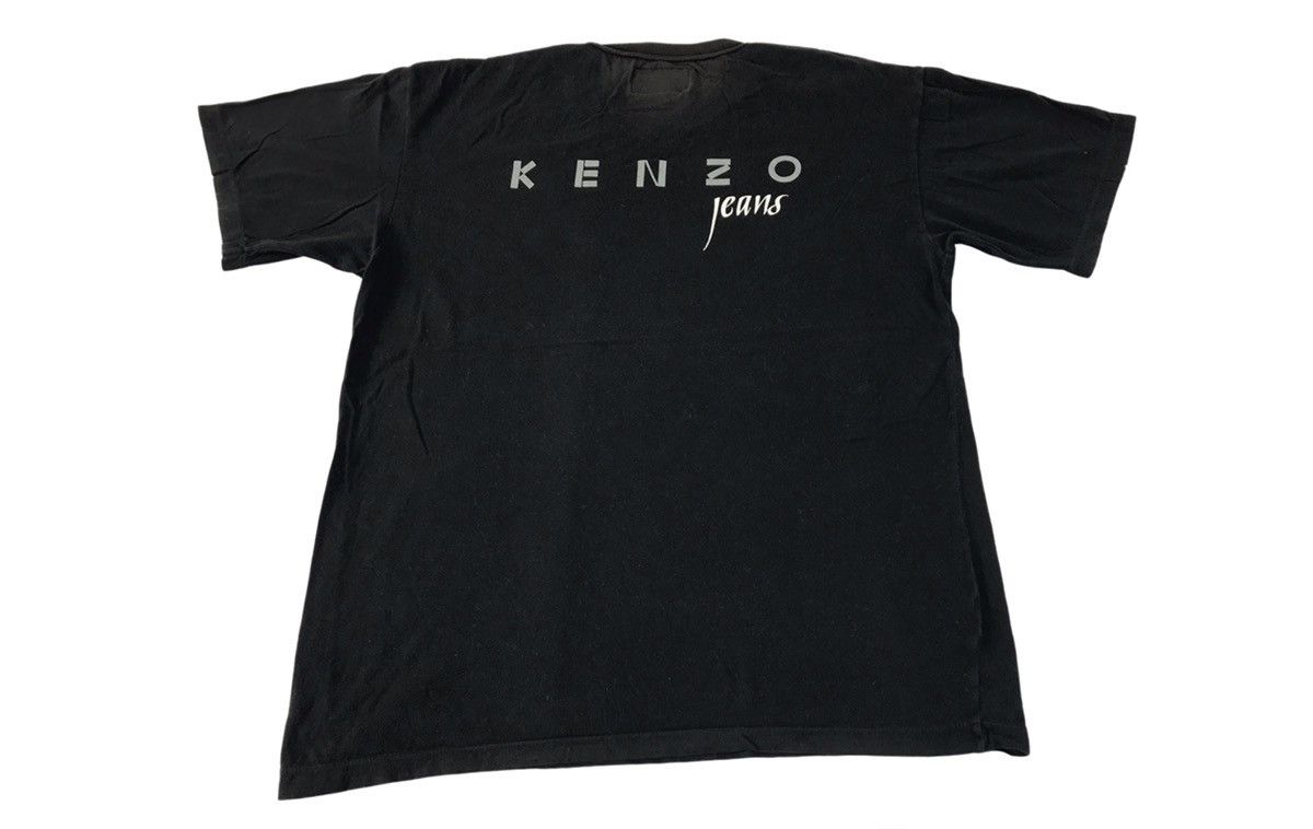 Designer Kenzo Jeans Spell Out Big Logo Printed Tee Unisex Wear Size M / US 6-8 / IT 42-44 - 1 Thumbnail