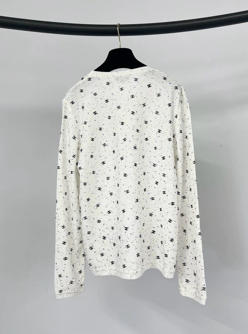 Chanel Chanel Style white sequins full of logo full of stars long Size M / US 6-8 / IT 42-44 - 2 Thumbnail