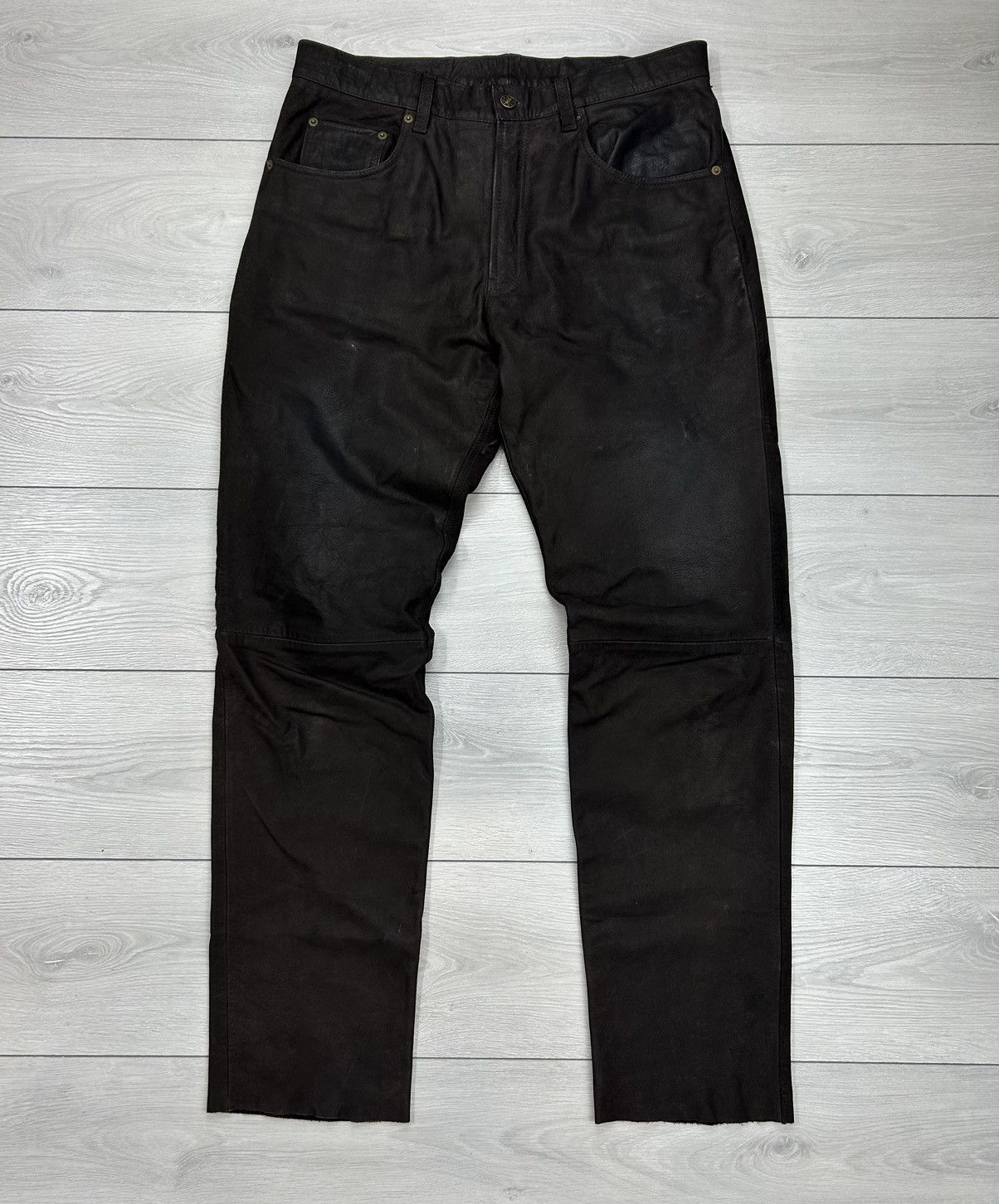 Leather × Vintage Leather pant vintage brown size 36 Size US 36 / EU 52 - 2 Thumbnail