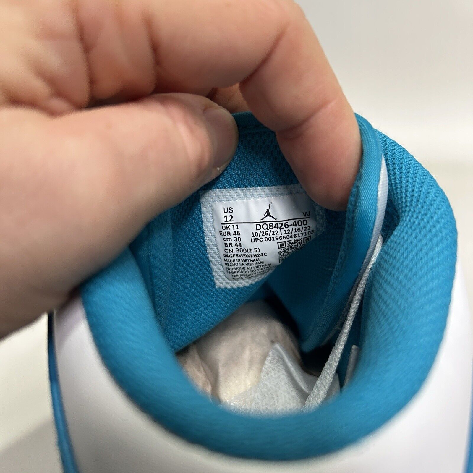 Jordan Brand Nike Air Jordan 1 Mid “Aquatone/Celestial Gold” 2024 Size US 12 / EU 45 - 8 Thumbnail