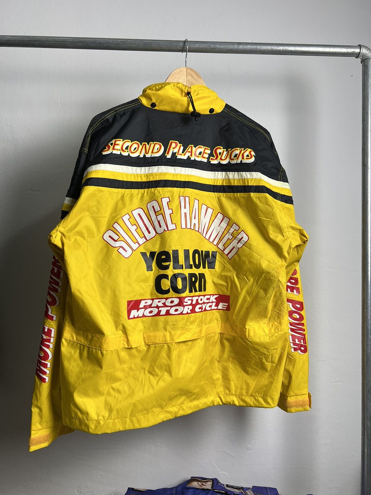 Vintage × YELLOW CORN Vintage YellowCorn Racing Sledge Hammer Windbreaker Size US L / EU 52-54 / 3 - 5 Thumbnail