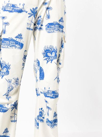 Miaou o1mle0425 Crybaby Raven Cargo Pant in White & Blue Size 30" / US 8 / IT 44 - 5 Thumbnail