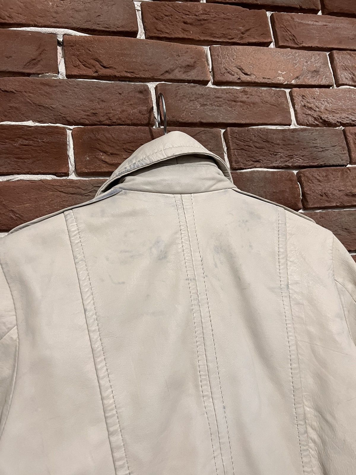 Leather Vintage Genuine Real Leather Jacket High Quality Rock Punk Size XS / US 0-2 / IT 36-38 - 8 Thumbnail