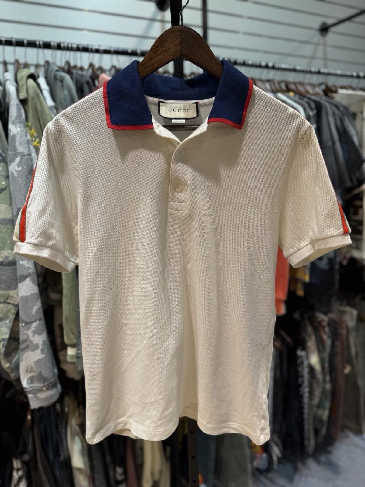 Gucci Gucci Polo T Shirt White Size Large $850 Retail Size US L / EU 52-54 / 3 - 2 Thumbnail