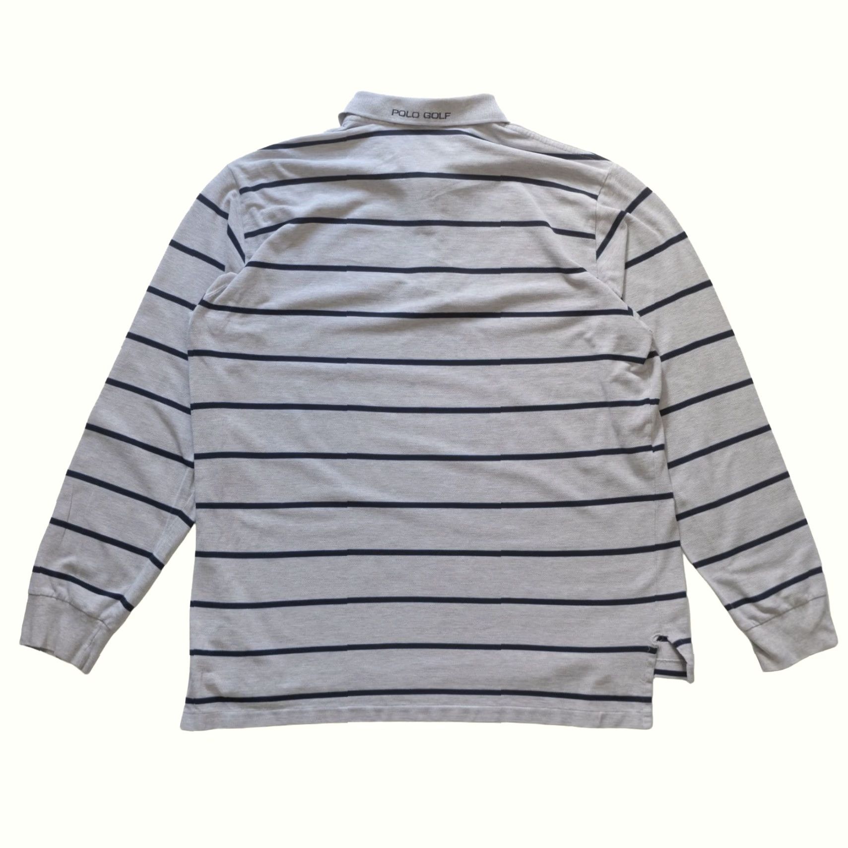 Ralph Lauren VINTAGE Ralph Lauren Polo Golf STRIPE GRAY COTTON LONG SLEEVE SHIRT 2XL Men’s / 90s / Y2K / Polo Golf / Casual / Regular Fit Size US XXL / EU 58 / 5 - 3 Thumbnail