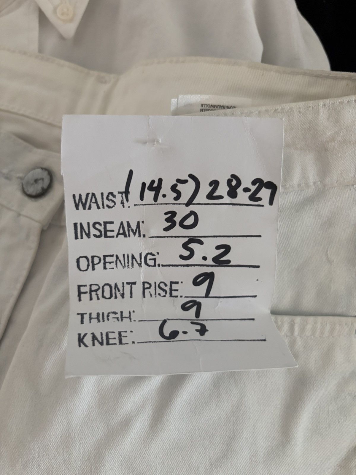 H&M × Maison Margiela SS04 Painted Denim Jeans Size US 29 - 12 Thumbnail