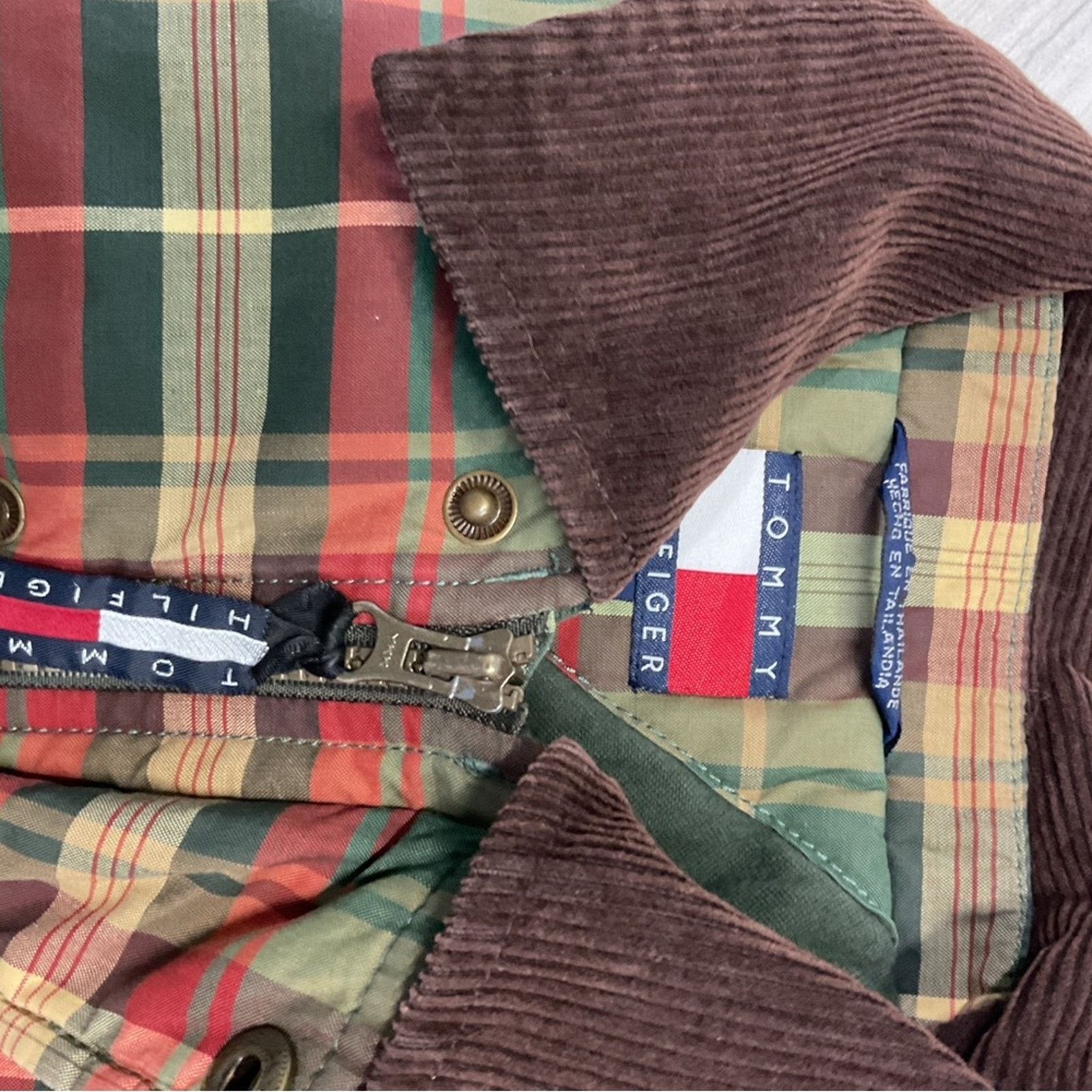 Tommy Hilfiger Tommy Hilfiger Plaid Kids Small Jacket Size US S / EU 44-46 / 1 - 5 Thumbnail