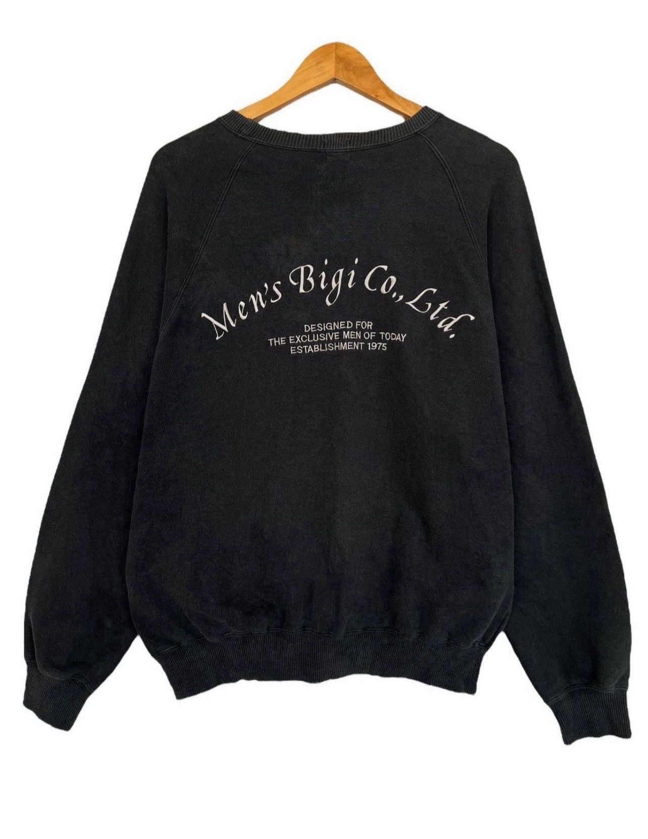 BIGI Vintage Men’s Bigi Sweatshirt Embroidered Spellout Sweater Size US L / EU 52-54 / 3 - 1 Thumbnail