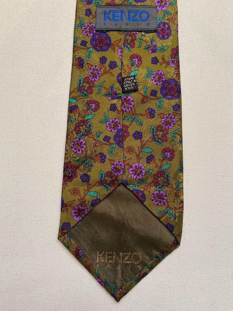 Kenzo Kenzo Cravatte Silk Tie Casual Design Luxury Size ONE SIZE - 2 Thumbnail