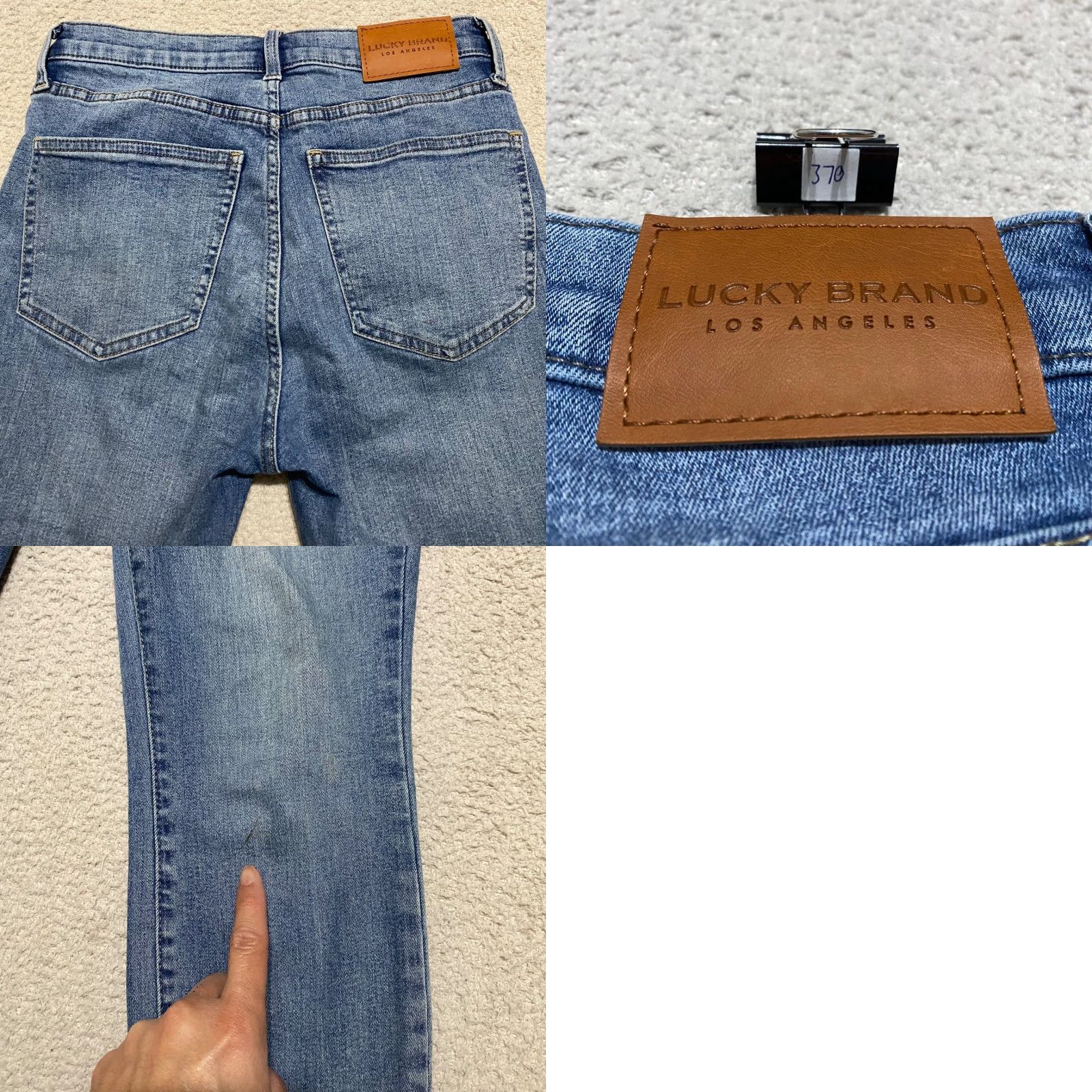 Lucky Brand Lucky Brand Bridgette Skinny Jeans 27 in Blue Denim Medium Wash High Rise Women's 4 Jeans Size 27" / US 4 / IT 40 - 9 Thumbnail
