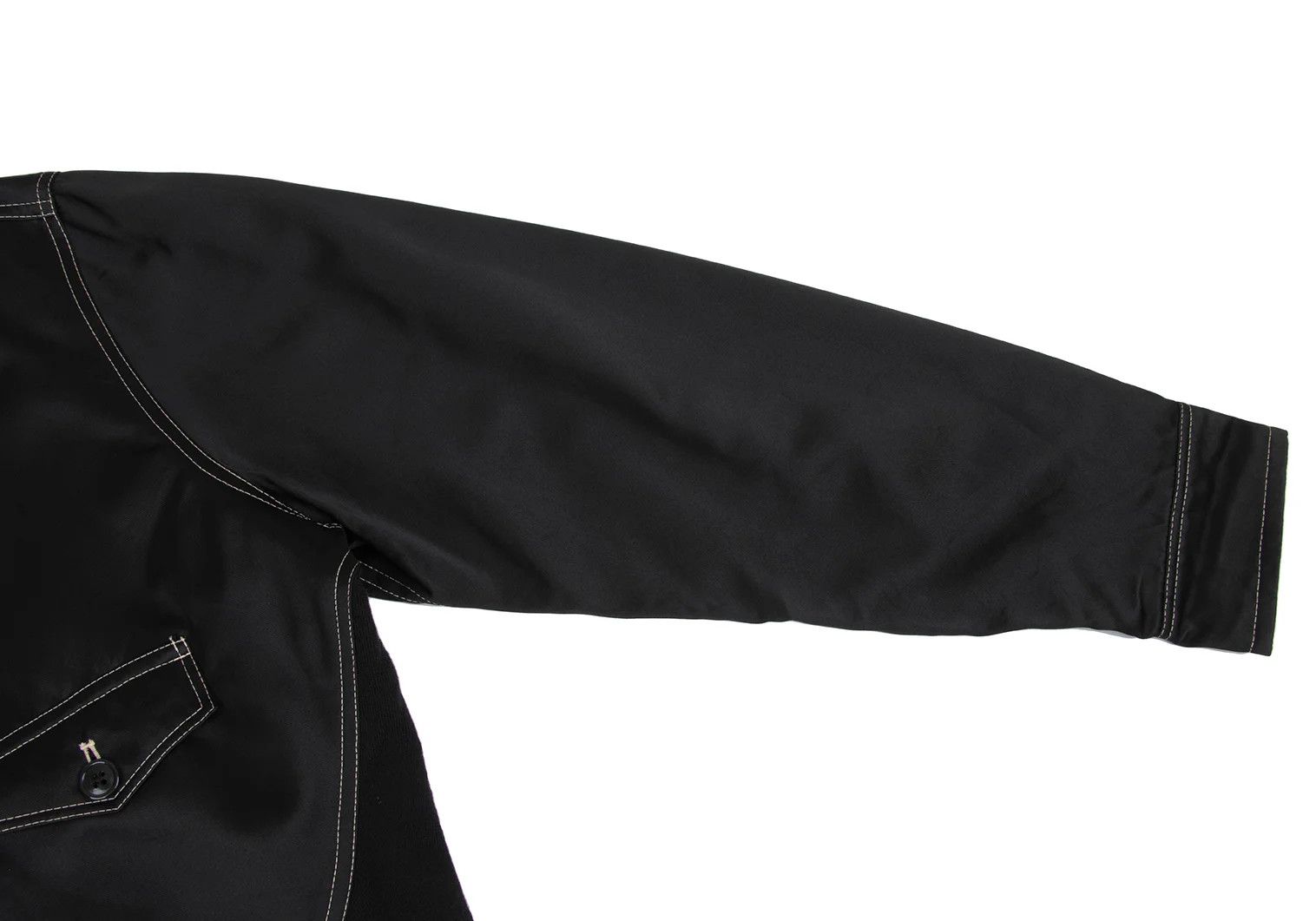 Yohji Yamamoto Yohji Yamamoto Knit Panel Glossy Shirt Jacket Size US M / EU 48-50 / 2 - 7 Thumbnail