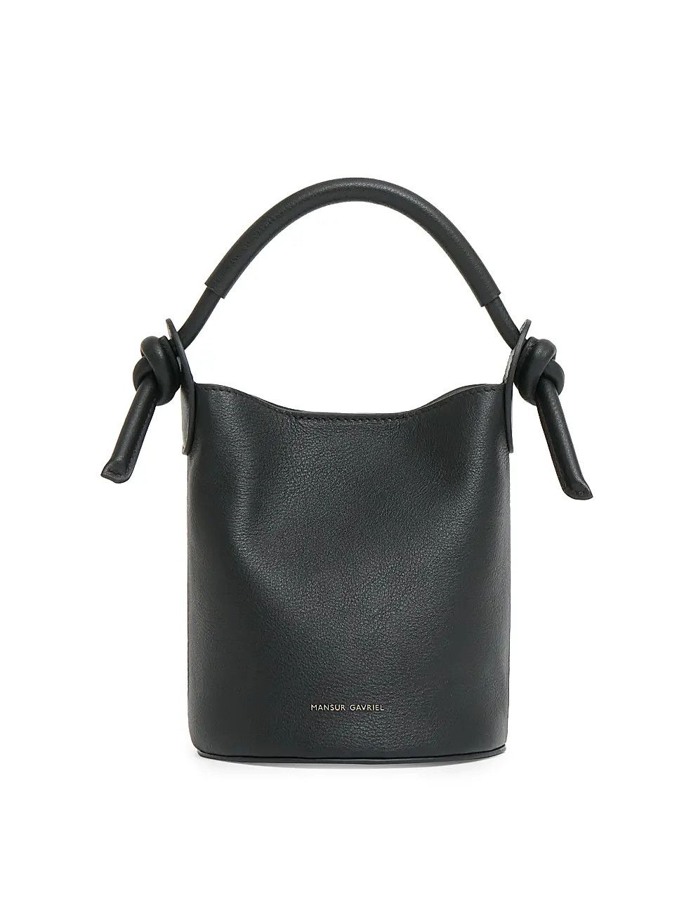 Mansur Gavriel os11x0326 Size: OS / Mini Fortuna Leather Bucket Bag Black Size ONE SIZE - 1 Thumbnail