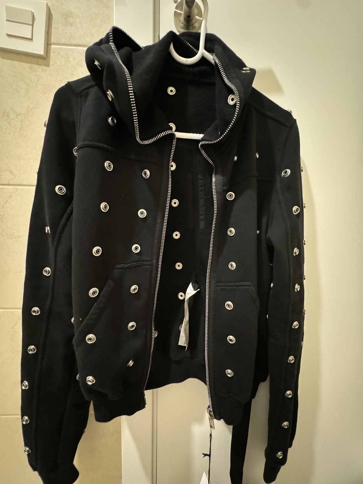 Rick Owens Drkshdw Rick owens DRKSHDW studded hoodie Size US S / EU 44-46 / 1 - 1 Thumbnail