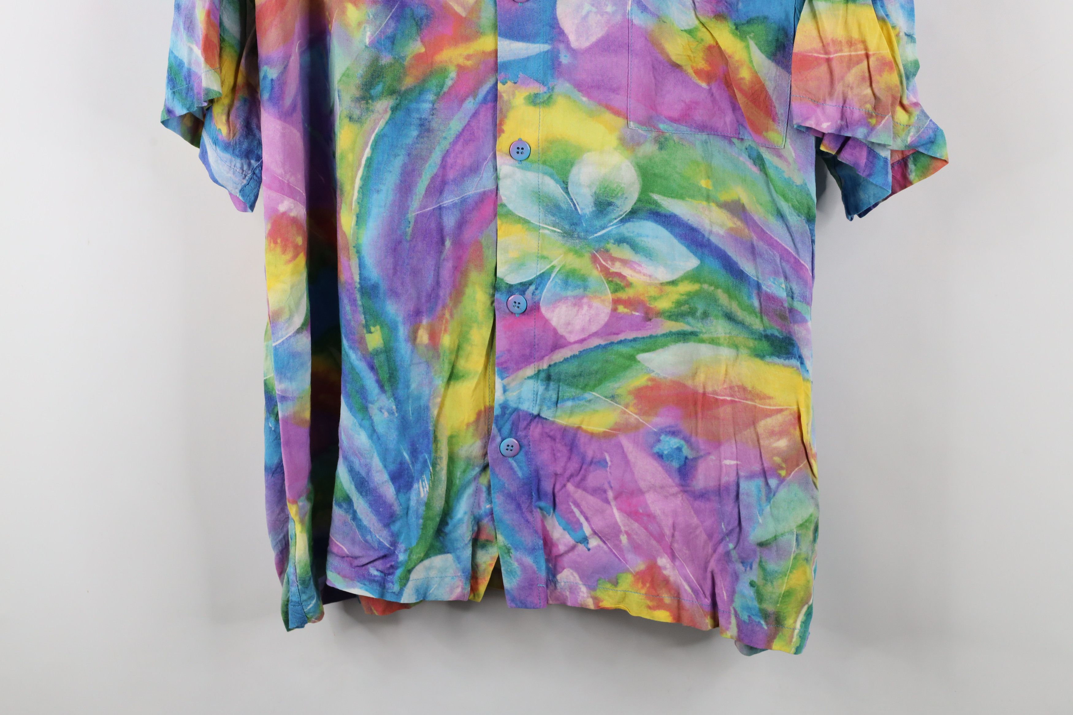 Vintage Vintage Y2K Jams World 50 Years Flower Button Shirt USA Size US XL / EU 56 / 4 - 3 Thumbnail