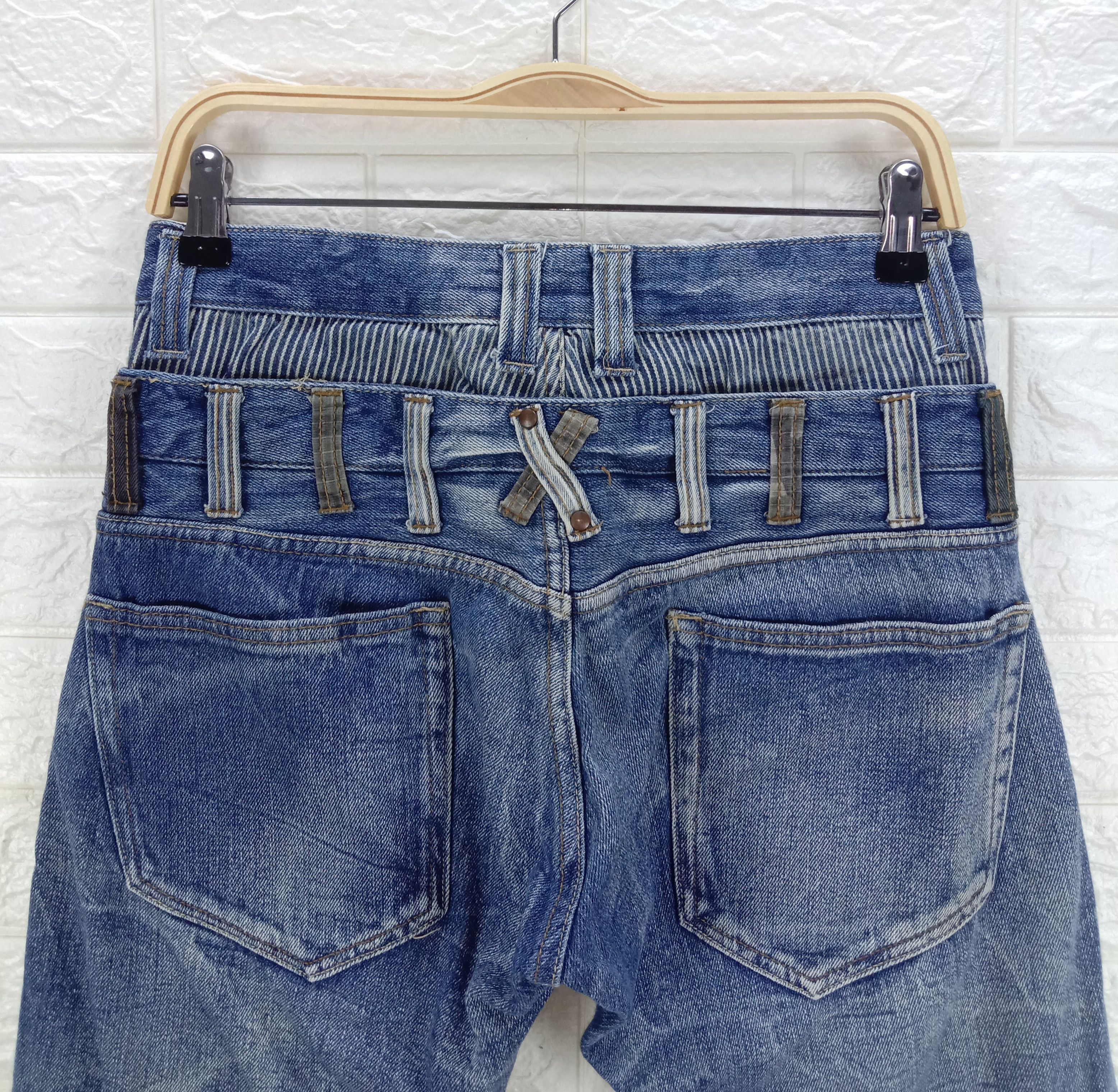 Japanese Brand Vintage Jack Serika Double Waist Jeans Size US 30 / EU 46 - 6 Thumbnail