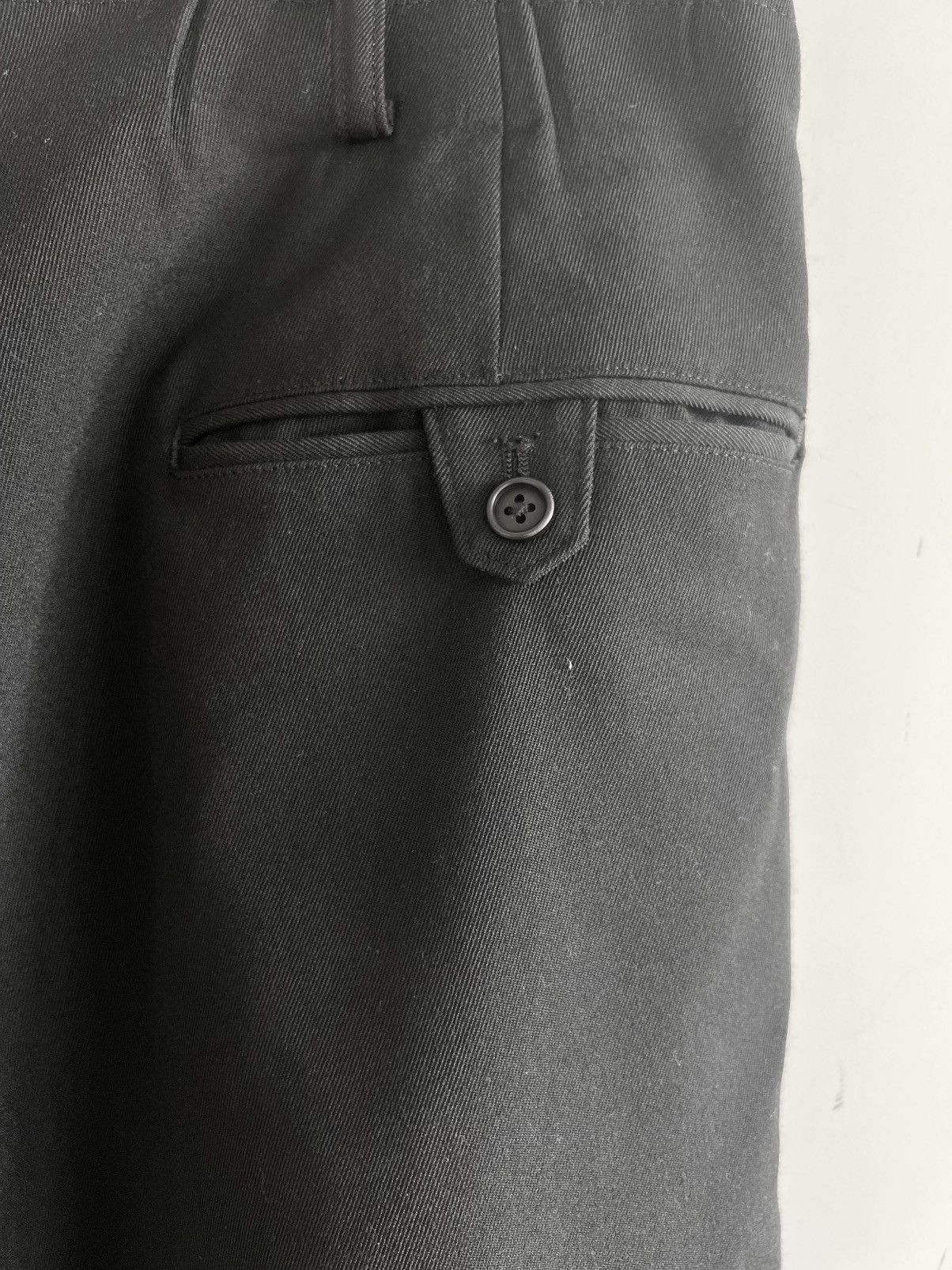 Yohji Yamamoto Yohji Yamamoto Pour Homme - Wool Gabardine 2TUCKS TAB PANTS Size US 32 / EU 48 - 6 Thumbnail