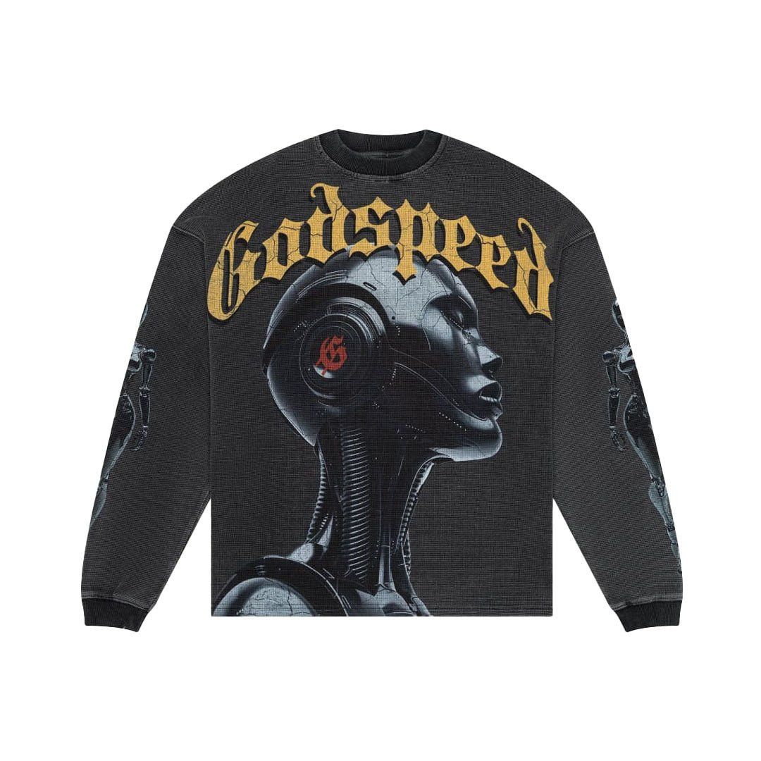 Godspeed Alexa Thermal Long Sleeve Tee Grey Wash Size US S / EU 44-46 / 1 - 1 Thumbnail