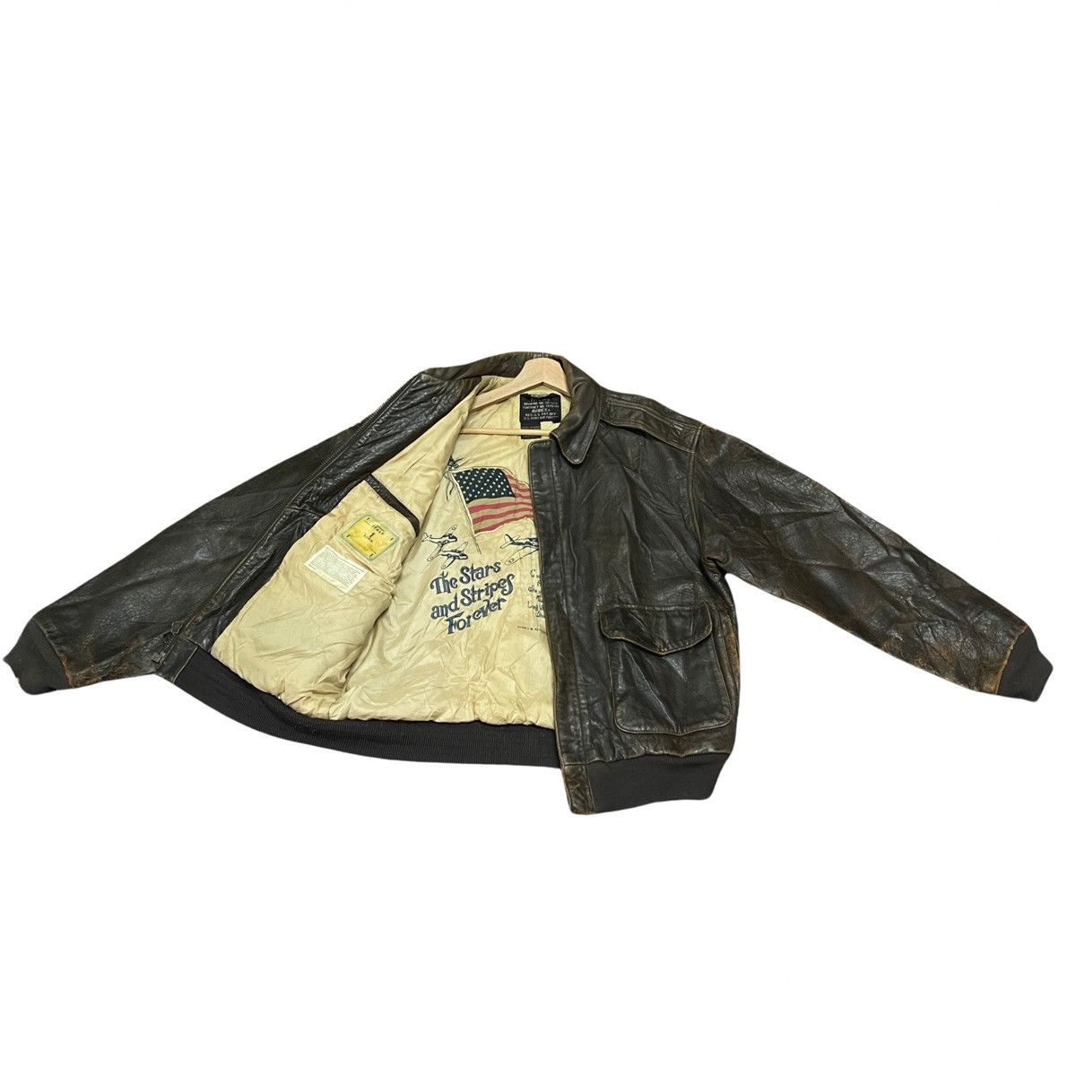 Avirex ‼️LASTDROP‼️Vintage Avirex A2 Military Cowhide Leather Jacket Size US M / EU 48-50 / 2 - 1 Thumbnail