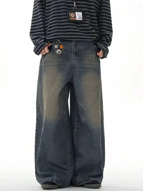 Japanese Brand × Vintage VIntage RETRO 90s baggy denim jeans Size US 32 / EU 48 - 3 Thumbnail