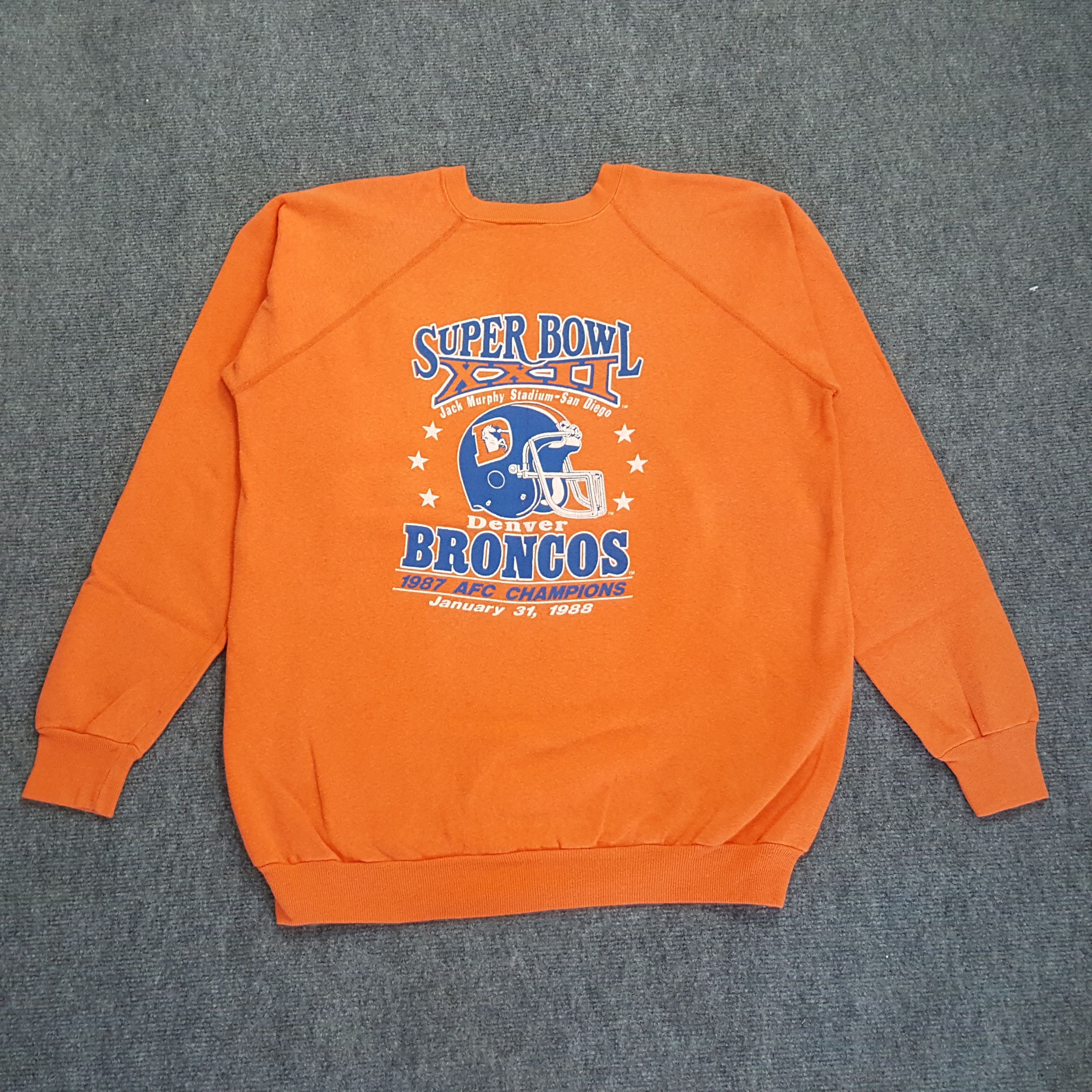 NFL × Vintage Broncos 1987 AFC Champions Football Team Sweatshirt Size US M / EU 48-50 / 2 - 1 Thumbnail