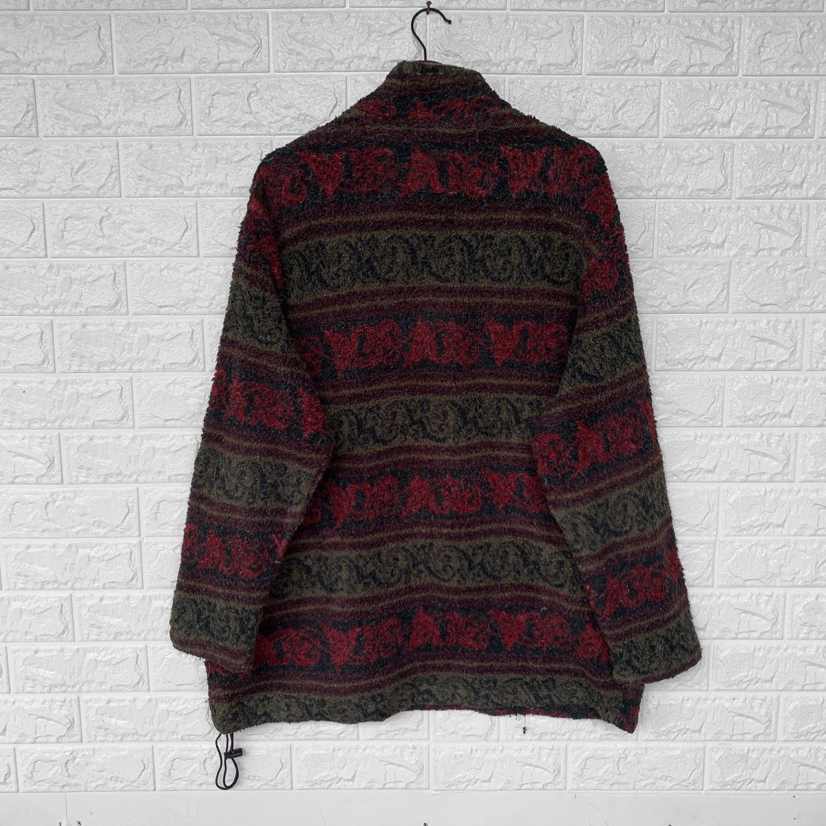 Other Vintage Woolrich Rugged Aztec Fleece Half Zipper Jacket Size US L / EU 52-54 / 3 - 3 Thumbnail