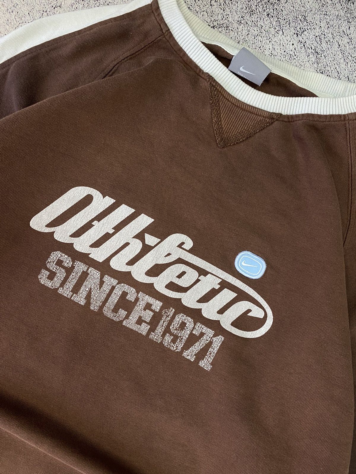 Nike × Vintage NIKE VINTAGE BROWN LONG SLEEVE FADED #19 JAPANESE Size US L / EU 52-54 / 3 - 7 Thumbnail
