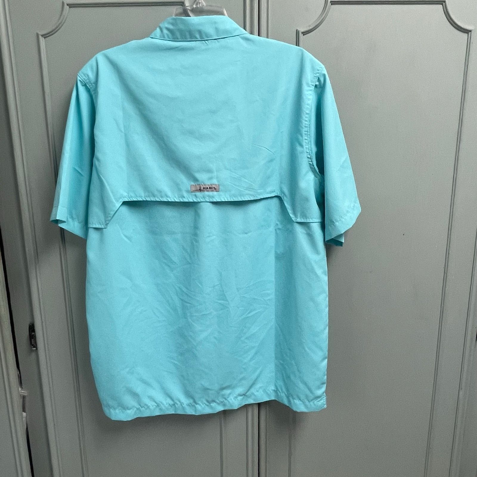 Other Habit Blue Radiance Mens Size Medium Button Down Fishing Size US M / EU 48-50 / 2 - 6 Thumbnail