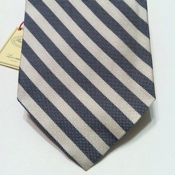 Faconnable FACONNABLE MEN'S NEW SILK TIE WIDTH: 4" MADE IN FRANCE Size ONE SIZE - 1 Thumbnail