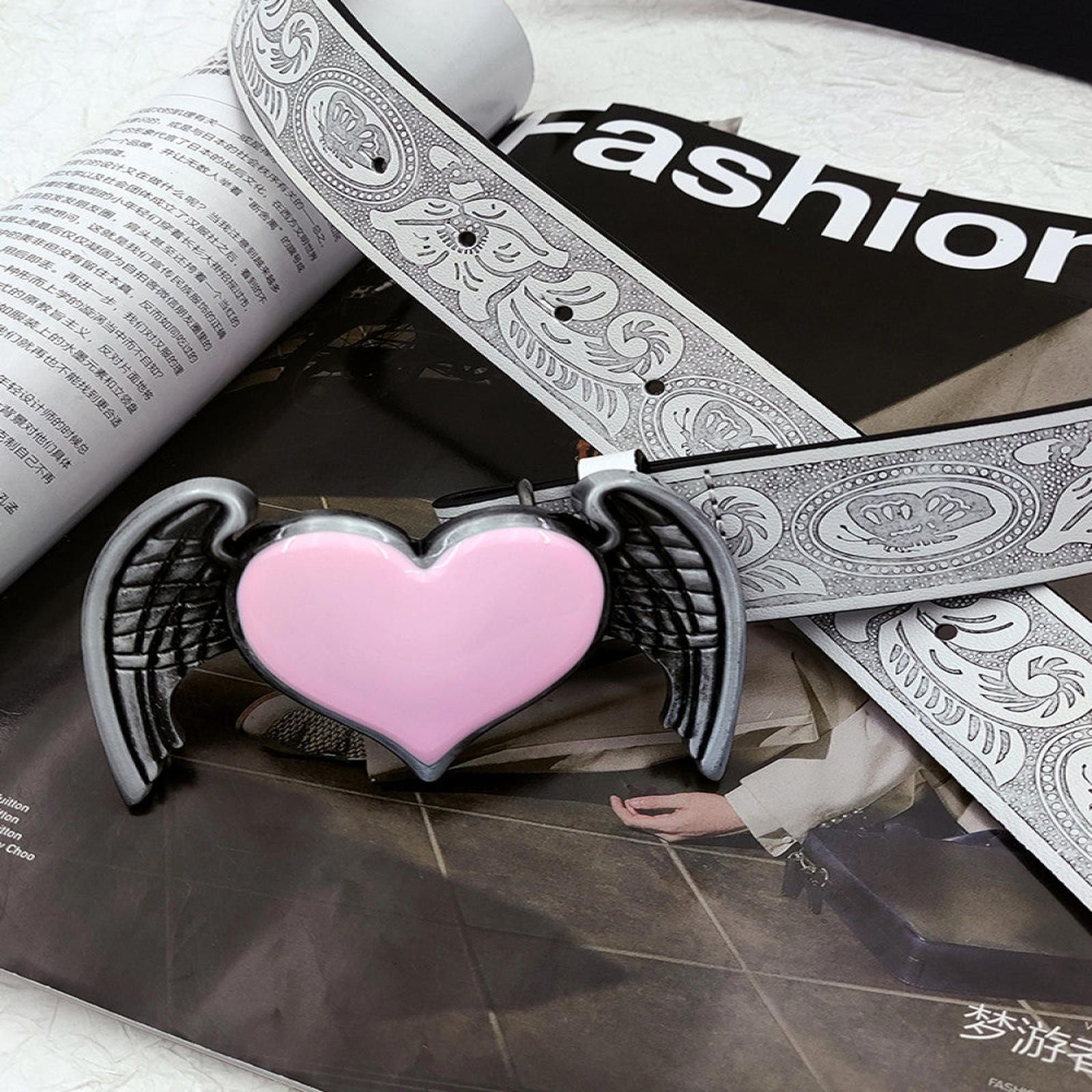 Vintage Chic Heart Winged Belt Size ONE SIZE - 7 Thumbnail