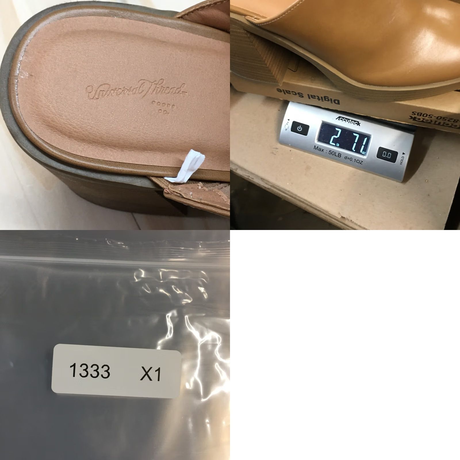 Vintage Universal Thread Tess Womens Mule Brown Faux Leather Slip On Heel 4in 11 USA Size US 11 / IT 41 - 10 Thumbnail