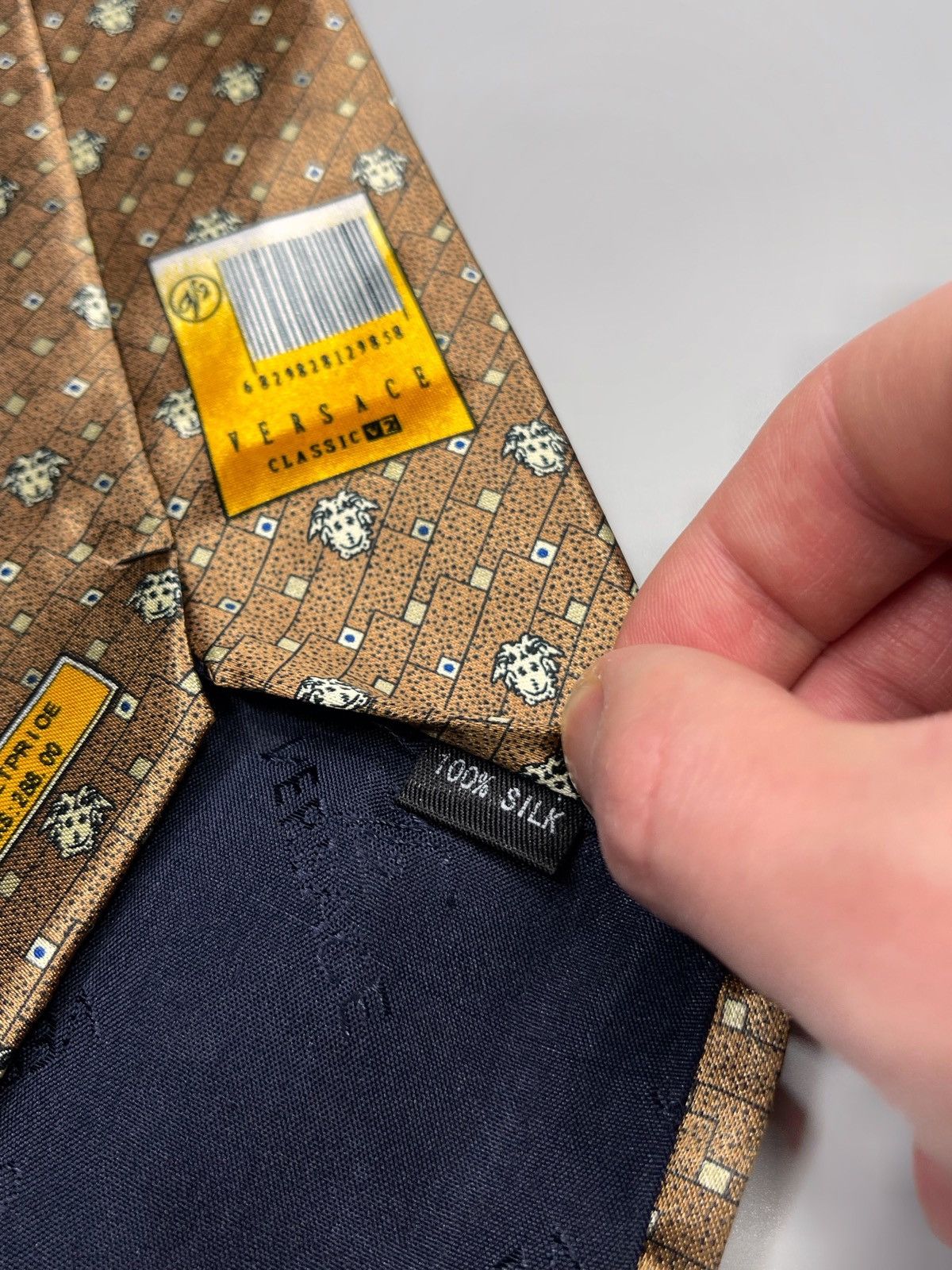 Versace × Vintage Versace Silk Tie Size ONE SIZE - 8 Thumbnail