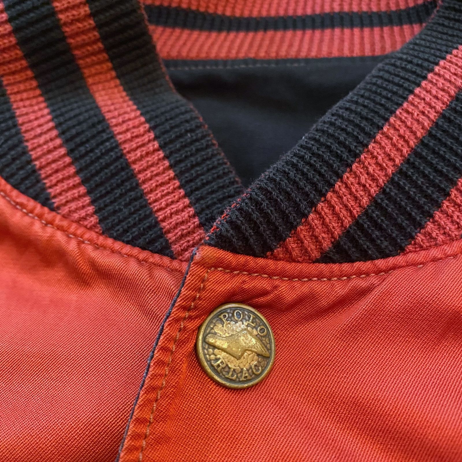 Polo Ralph Lauren × Vintage Polo Ralph Lauren Satin Jacket Reversible Bleecker Bulldogs Size US L / EU 52-54 / 3 - 12 Thumbnail
