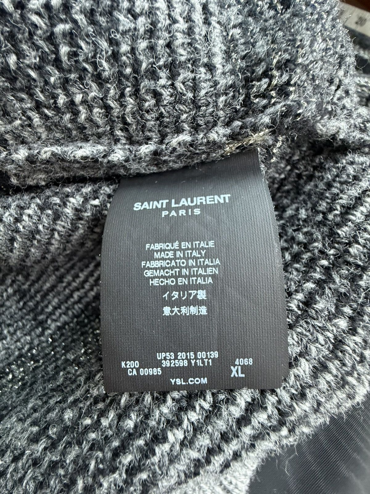 Saint Laurent Paris FW15 Grail Saint Laurent geometric metallic sweater Hedi XL Size US XL / EU 56 / 4 - 24 Thumbnail