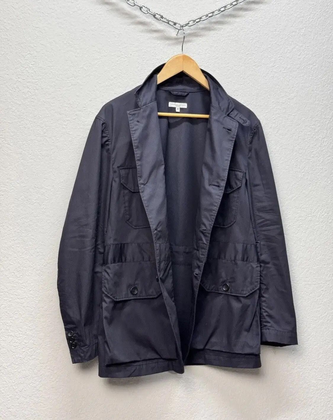 Engineered Garments × Japanese Brand Engineered Garments Multipocket Jacket Navy Memory Polyester Size US M / EU 48-50 / 2 - 12 Thumbnail